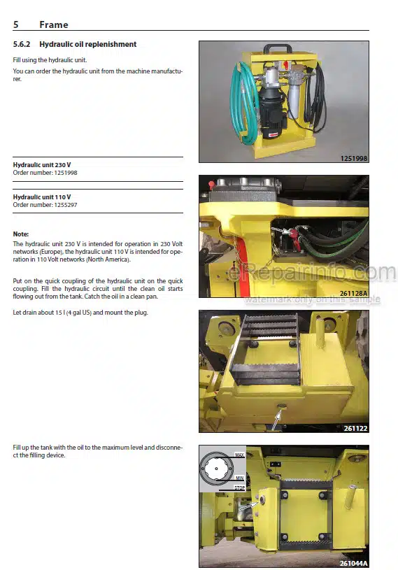 Photo 1 - Ammann ARS200 ARS220 Workshop Manual Single Drum Roller PIN3043017 PIN2522001