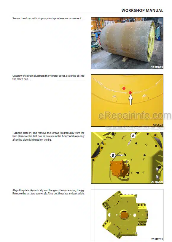 Photo 1 - Ammann ARS220 Workshop Manual Single Drum Roller PIN3027587
