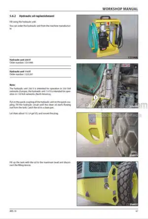 Photo 7 - Ammann ARP95 Workshop Manual Tandem Roller PIN3031328
