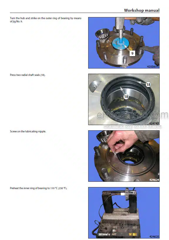 Photo 1 - Ammann ART240 Workshop Manual Pneumatic Roller PIN3027199