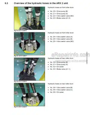 Photo 9 - Ammann ARX12 ARX16 ARX20 Workshop Manual Light Tandem Roller PIN3001672 PIN3001669 PIN3003147