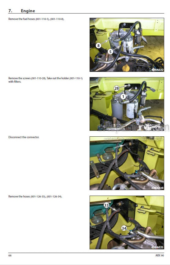Photo 1 - Ammann ARX90 Workshop Manual Articulated Tandem Roller From SN4122031