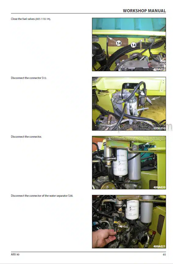 Photo 1 - Ammann ARX90 Workshop Manual Articulated Tandem Roller From SN4122043