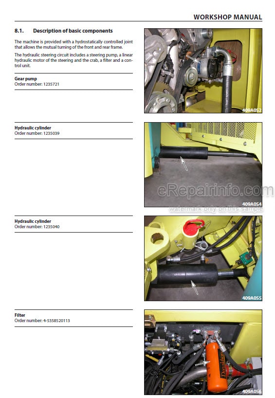 Photo 1 - Ammann ARX90 Workshop Manual Articulated Tandem Roller From SN4122020