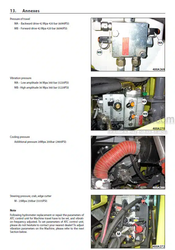 Photo 1 - Ammann AV70X Workshop Manual Articulated Tandem Roller From SN4062014