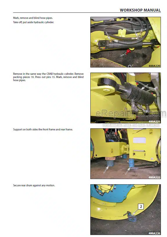 Photo 1 - Ammann AV70X Workshop Manual Articulated Tandem Roller From SN4062081