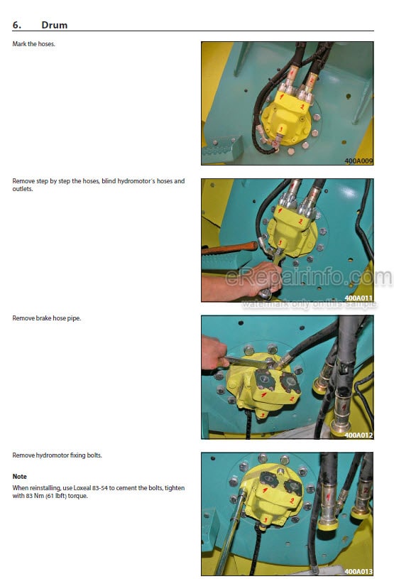 Photo 1 - Ammann AV70X Workshop Manual Articulated Tandem Roller From SN4062141