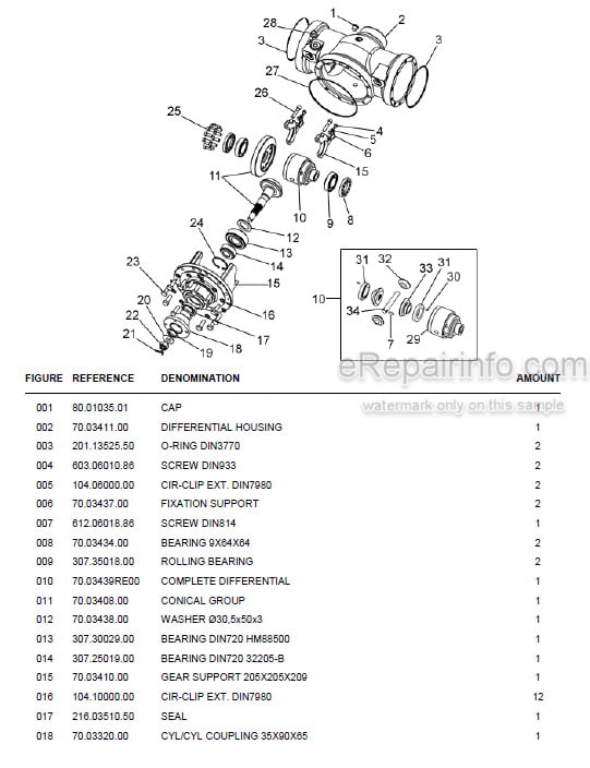 Photo 1 - Ausa 85 100 120 AMA AMG Parts Manual Dumper