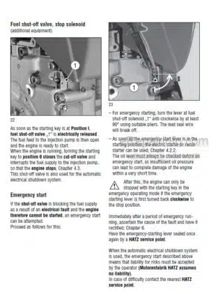 Photo 5 - Hatz 1B20 1B30 1B40 1B50 Operators Maintenance Manual Engine