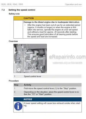 Photo 9 - Hatz 1B20 1B30 1B40 1B50 Operators Maintenance Manual Engine