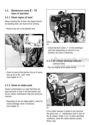 Photo 11 - Hatz 1D41 1D50 1D81 1D90 Instruction Book Engine 43320207