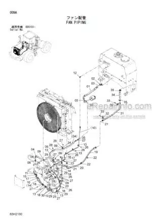 Photo 5 - Hitachi ZW310 Parts Catalog Wheel Loader P4HA-1-1T