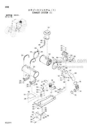 Photo 3 - Hitachi ZW310 Parts Catalog Wheel Loader P4HA-1-1T