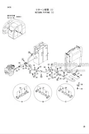 Photo 10 - Hitachi Zaxis 135US 135US-E 135USK Parts Catalog And Equipment Component Parts Excavator P1SC-1-4 P1SC-E1-2