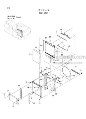 Photo 1 - Hitachi Zaxis 180LC 180LCN Parts Catalog And Equipment Component Parts Hydraulic Excavator P1F5-1-2 P1F5-E1-1