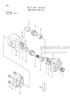 Photo 5 - Hitachi Zaxis 200 To 240 Equipment Components Parts Catalog Excavator PIG6-E1-5