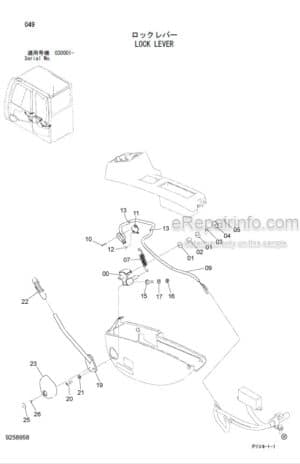 Photo 8 - Hitachi Zaxis 270-3 To 280LCH-3 Parts Catalog Excavator P1V4-1-1