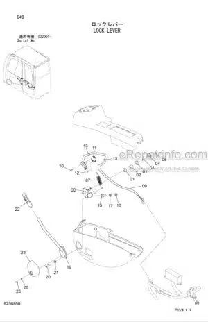 Photo 5 - Hitachi Zaxis 330 To 370MTH Parts Catalog And Equipment Component Parts Excavator PIHH-1-3 PIHH-E1-3