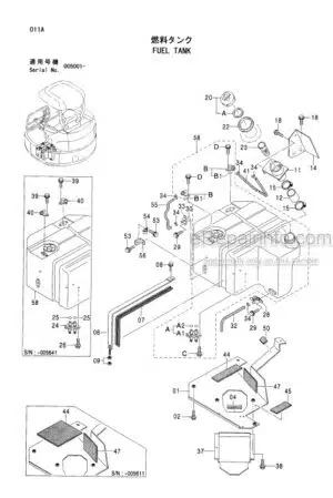 Photo 5 - Hitachi Zaxis 40U Parts Catalog And Equipment Component Parts Excavator P1LD-1-2 P1LD-E1-2