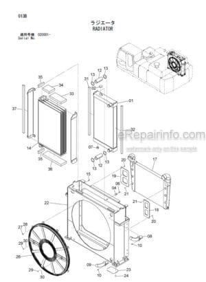Photo 5 - Hitachi Zaxis 450-3 To 520LCH-3 Parts Catalog And Equipment Component Parts Hydraulic Excavator P1J1-1-1 P1J1-E1-1