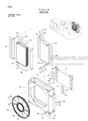 Photo 1 - Hitachi Zaxis 450-3 To 520LCH-3 Parts Catalog And Equipment Component Parts Hydraulic Excavator P1J1-1-1 P1J1-E1-1