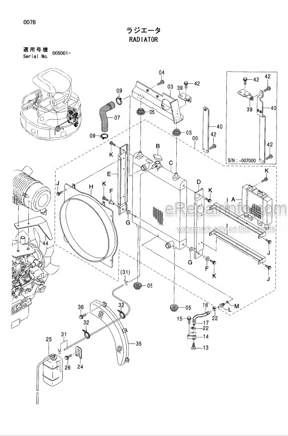 Photo 1 - Hitachi Zaxis 50U Parts Catalog And Equipment Component Parts Excavator P1LE-1-2 P1LE-E1-2