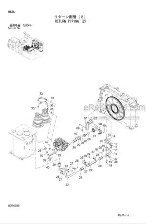 Photo 5 - Hitachi Zaxis 800 850H Parts Catalog And Equipment Component Parts Excavator P17V-1-2 P17V-E1-1