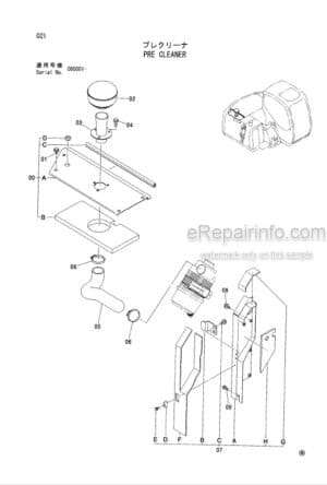 Photo 12 - Hitachi Zaxis 70 To 80SBLC Parts Catalog And Equipment Component Parts Excavator PICD-1-4 PICD-E1-4