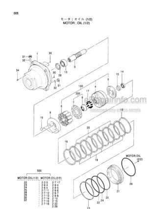 Photo 1 - Hitachi Zaxis 800 Parts Catalog Russia Spec Excavator RP17V-1-1