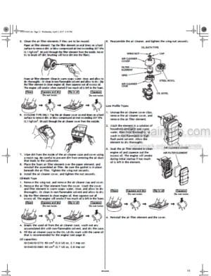 Photo 11 - Honda GX240 GX270 GX340 GX390 Owners Manual Engine ENG FRA ITA