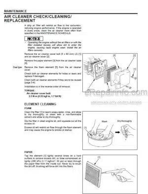 Photo 5 - Honda GXR120T GXR120RT Owners Manual Engine ENG