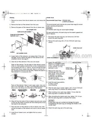 Photo 9 - Honda GXR120 Owner Manual Engine ENG