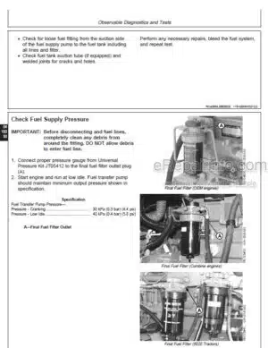 Photo 5 - John Deere PowerTech 10.5L 12.5L Diesel Engines Repair Manual Base Engine CTM100