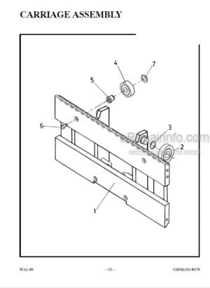 Photo 14 - Manitou 1000 Series Parts Manual 3 Stage Mast R379