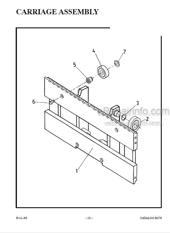 Photo 1 - Manitou 1000 Series Parts Manual 3 Stage Mast R379