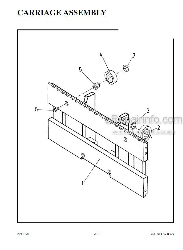 Photo 1 - Manitou 1000 Series Parts Manual 3 Stage Mast R379