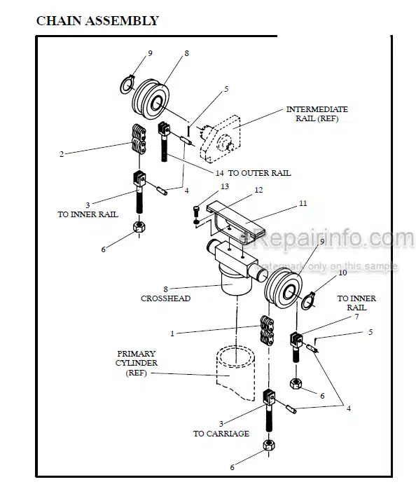 Photo 1 - Manitou 1200 Series Parts Manual 2 Stage Mast R381