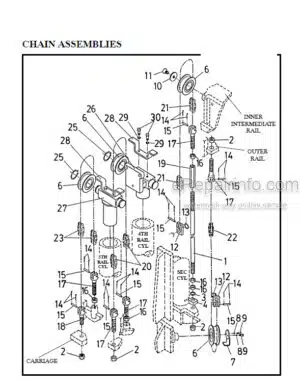 Photo 6 - Manitou 1400ER Parts Manual 5-Stage Mast R322