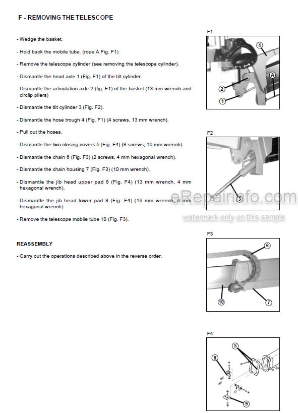 Photo 1 - Manitou 150AET 171AET Repair Manual Work Platform 547310EN