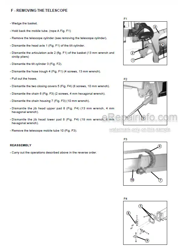Photo 1 - Manitou 150AET 171AET Repair Manual Work Platform 547310EN