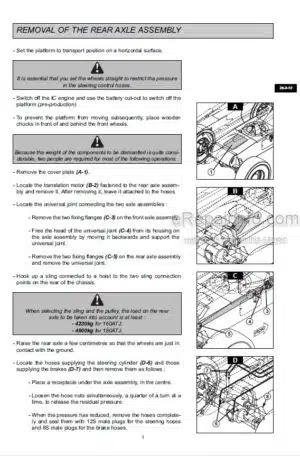 Photo 5 - Manitou 160ATJ 180ATJ Repair Manual Work Platform 092005