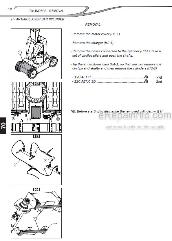 Photo 1 - Manitou 170AETJ 170AETJL Repair Manual Articulated Platform
