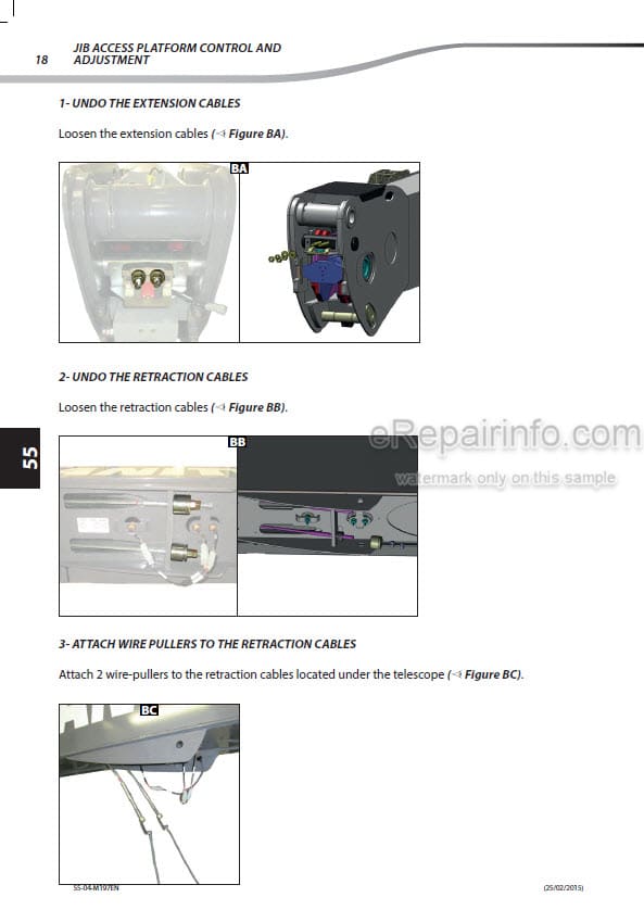 Photo 1 - Manitou 260TJ 280TJ Repair Manual Work Platform 8647386EN