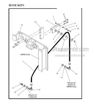 Photo 3 - Manitou 3500 Series Parts Manual 2-Rail Mast R384