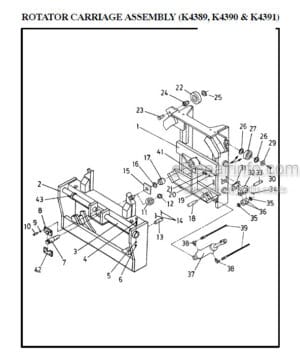 Photo 1 - Manitou 4300 Series Parts Manual 3-Stage Mast R274