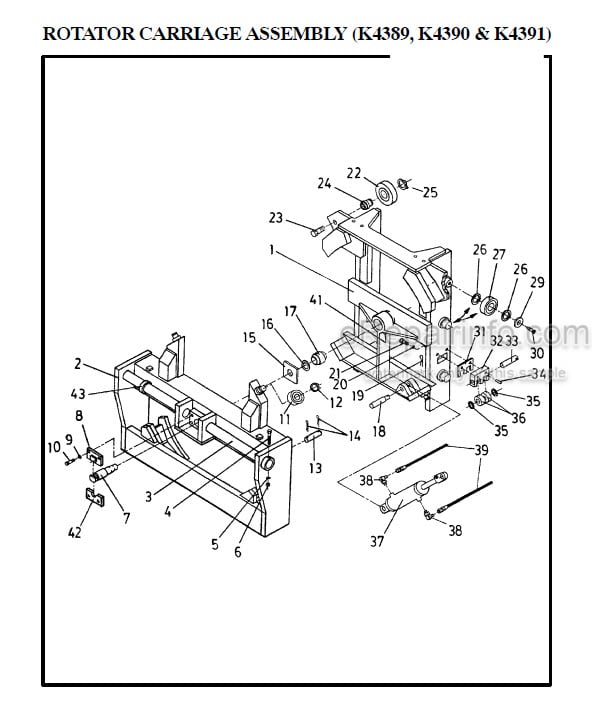 Photo 1 - Manitou 4300 Series Parts Manual 3-Stage Mast R274