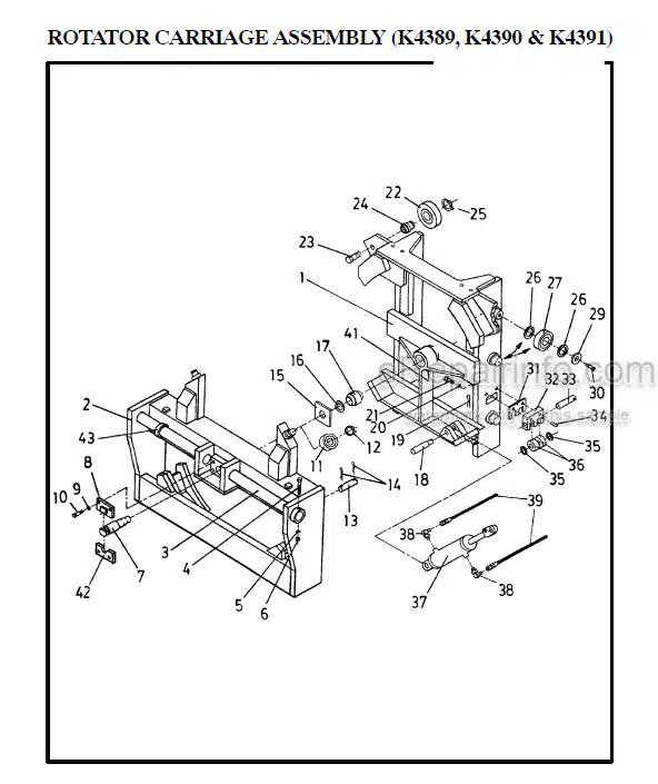 Photo 1 - Manitou 4300 Series Parts Manual 3-Stage Mast R274