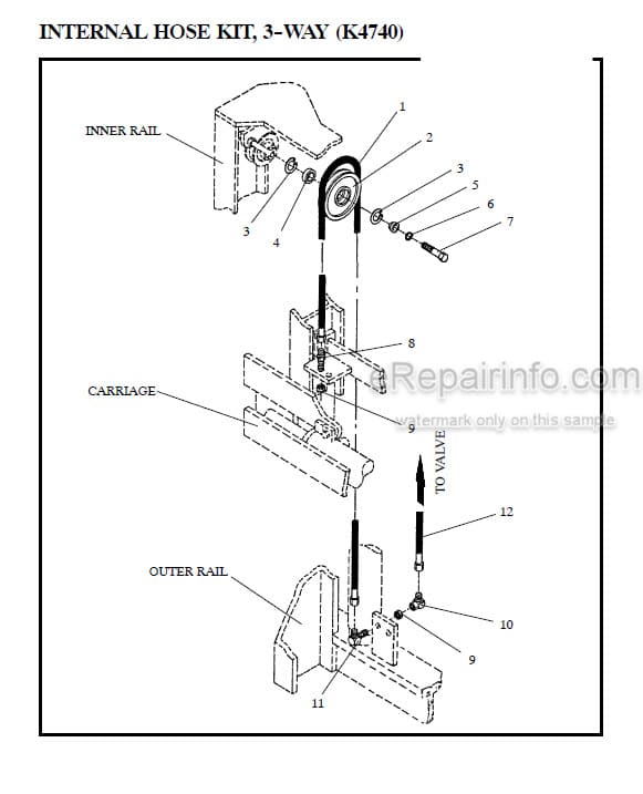 Photo 1 - Manitou 4700 Series Parts Manual 2-Stage Mast R77