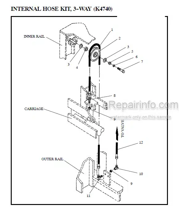 Photo 1 - Manitou 4700 Series Parts Manual 2-Stage Mast R77