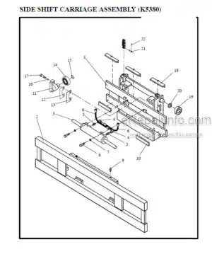 Photo 6 - Manitou 5200 Series Parts Manual 3-Stage Mast R64